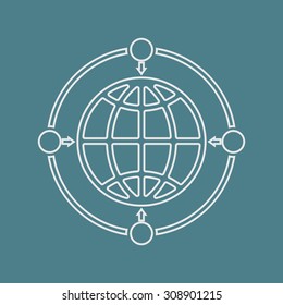 vector illustration of  seo modern icon