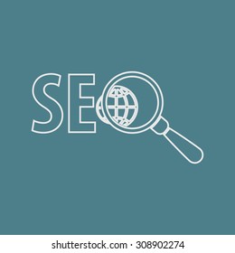 vector illustration of  seo modern icon