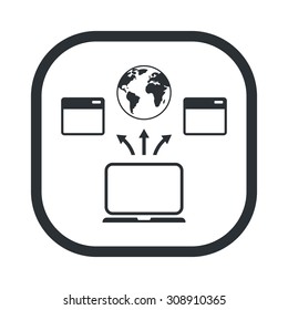 vector illustration of  seo modern icon