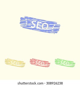 vector illustration of  seo modern icon