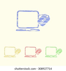 vector illustration of  seo modern icon