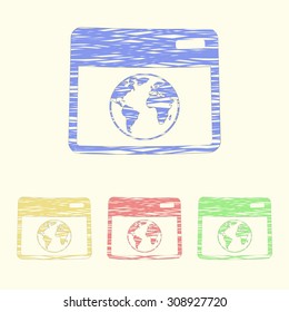 vector illustration of  seo modern icon