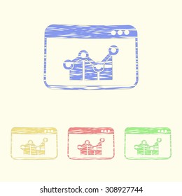 vector illustration of  seo modern icon