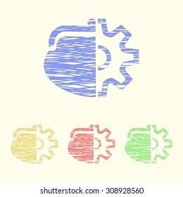 vector illustration of  seo modern icon