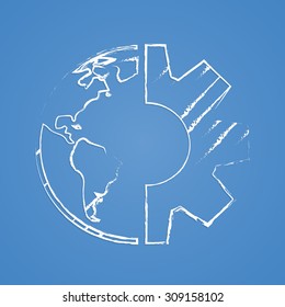 vector illustration of  seo modern icon