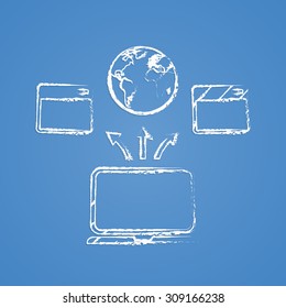 vector illustration of  seo modern icon