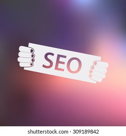 vector illustration of  seo modern icon