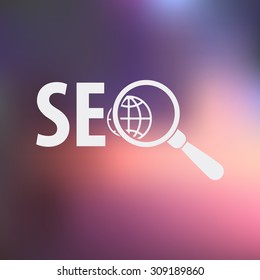 vector illustration of  seo modern icon