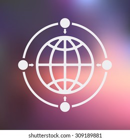 vector illustration of  seo modern icon
