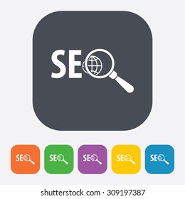 vector illustration of  seo modern icon