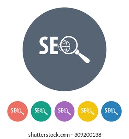 vector illustration of  seo modern icon