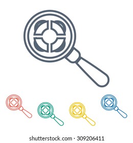 vector illustration of  seo modern icon
