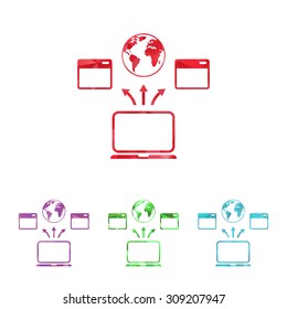 vector illustration of  seo modern icon