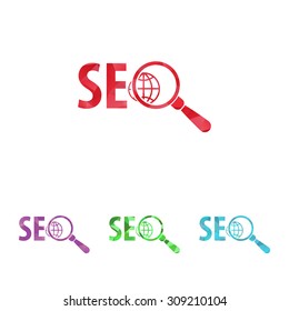 vector illustration of  seo modern icon