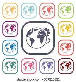 vector illustration of  seo modern icon