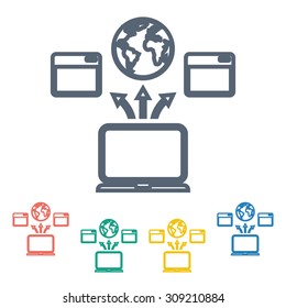 vector illustration of  seo modern icon