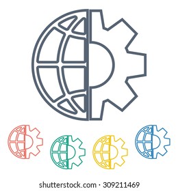 vector illustration of  seo modern icon