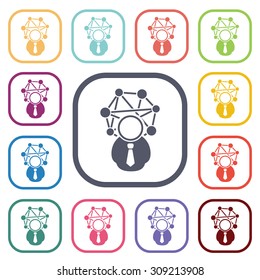 vector illustration of  seo modern icon