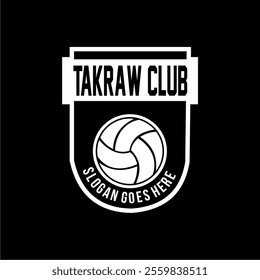 Vector illustration of sepak takraw ball. Sepak Takraw ball icon, sport logo