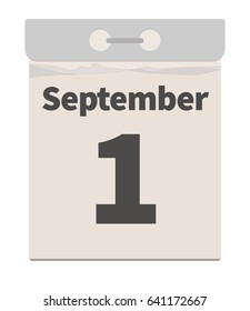 Vector illustration, September 1