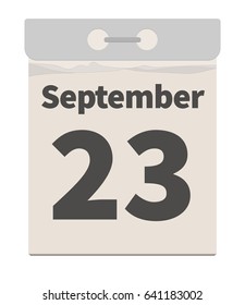 Vector illustration, September 23