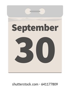 Vector illustration, September 30