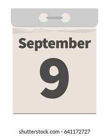 Vector illustration, September 9