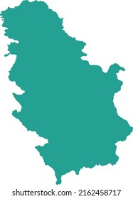 Vector Illustration of Serbia map