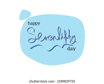 vector illustration for serendipity day in August