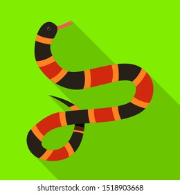 Vector illustration of serpent and black sign. Web element of serpent and milk stock vector illustration.