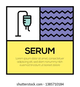 VECTOR ILLUSTRATION OF SERUM ICON CONCEPT