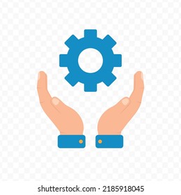 Vector illustration of servise. Colored vector for website design .Simple design on transparent background (PNG).