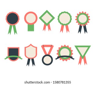 Vector illustration - Set of 10 badges collection