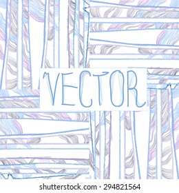 Vector illustration of Set of 4 Seamless wavy line stripes patterns on white background