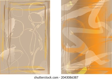 vector illustration of set of abstract background for presentations