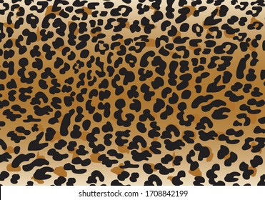 Vector illustration set of animal seamless prints. leopard texture background