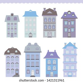 vector illustration set of apartments