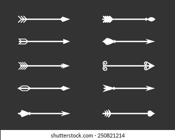 Vector illustration set of Arrows