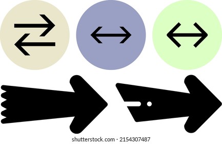 vector illustration of a set of arrows graphics. top view, perfect for backgrounds, directions and more