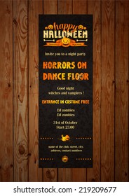 vector illustration set badges and labels on a holiday theme halloween