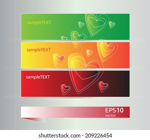 Vector illustration set of banners 