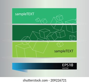 Vector illustration set of banners 