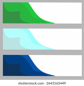 Ilustración vectorial de un conjunto de Anuncios