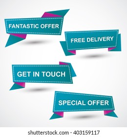 Vector Illustration : Set of banners