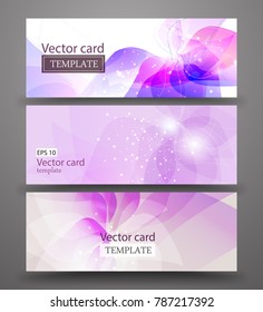 Vector illustration set of banners, business cards, brochures, cover.