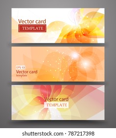 Vector illustration set of banners, business cards, brochures, cover.