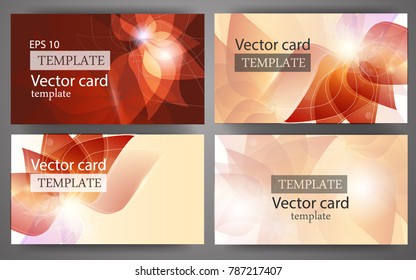 Vector illustration set of banners, business cards, brochures, cover.