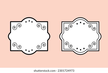 Vector illustration set of beautiful labels.
