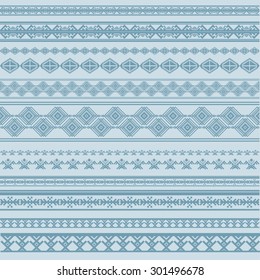 Vector illustration of a set of borders in tender, soft color, for scrapbook, decorations, templates and other designs