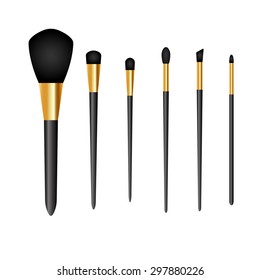 Vector Illustration of set Brush